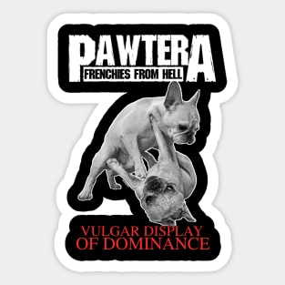 Pawtera // Frenchies from Hell Heavy Metal French Bulldog Sticker